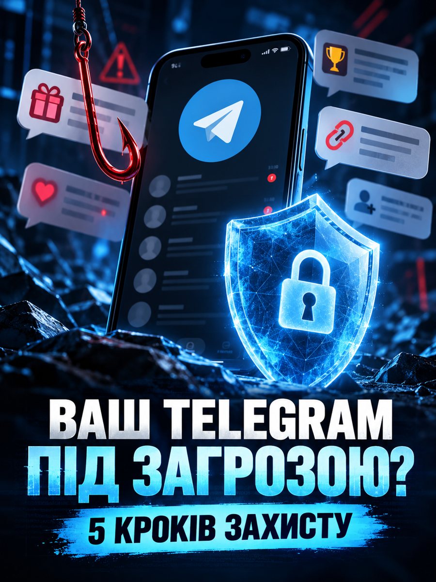 Ілюстрація до матеріалу про захист акаунта Telegram.